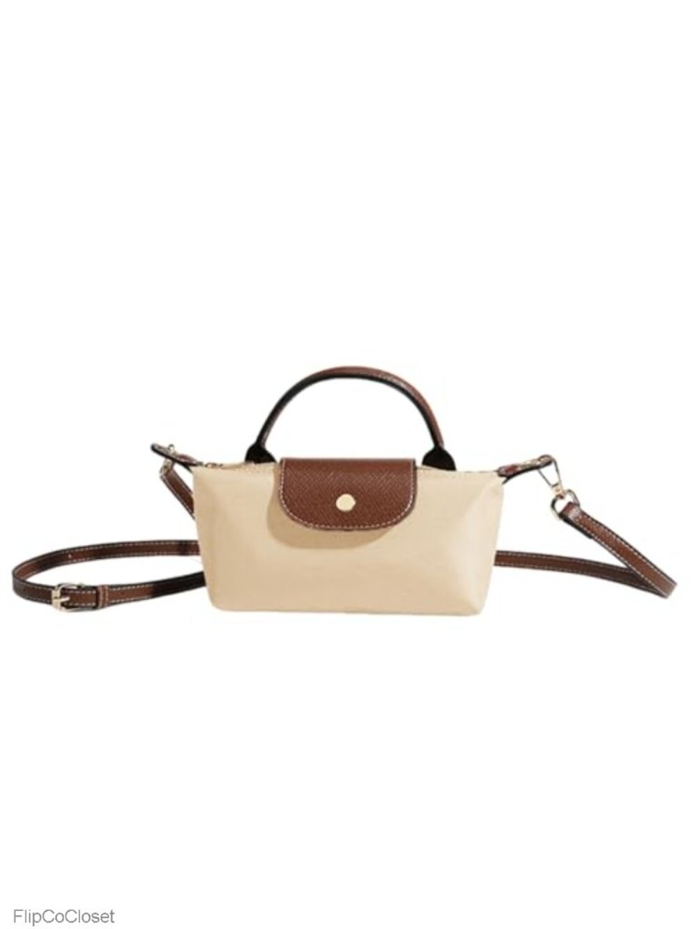 Quilted Nylon Mini Crossbody Bag with Adjustable Strap